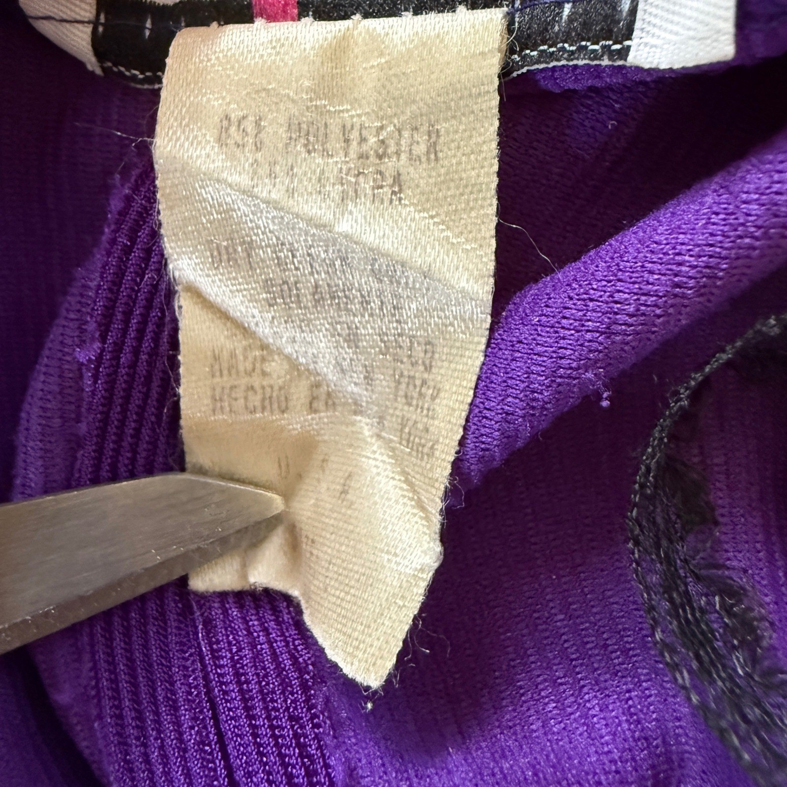 Vintage Basic Plus Womens Purple Bow Halter Fit Flare Dress Rhinestone Size 4