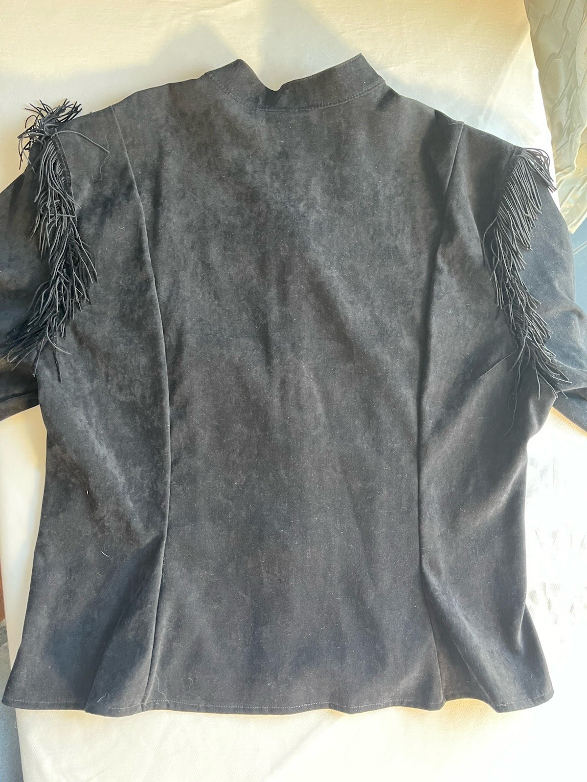 Vintage Western Fringe Shirt Southwestern Embroidered Ranchwear Women’s