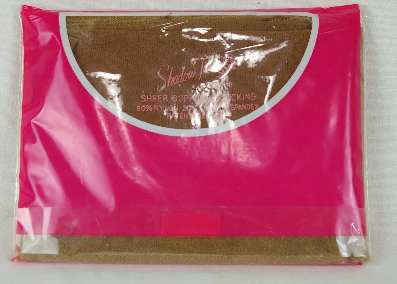 Vtg. Women’s Shadow Tones Support Hose Sheer Seamless Fanfare A 8.5- 9 RN18768