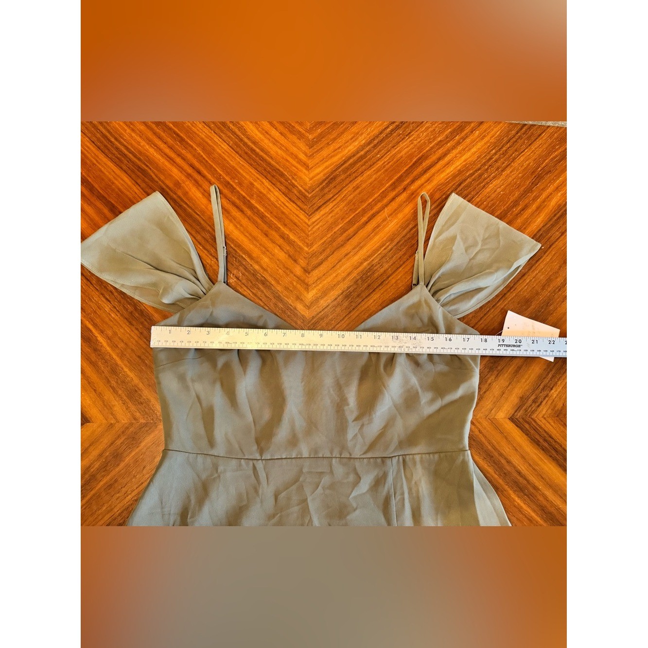 Birdy Grey Sage Convertible Bridesmaid Dress Maxi Floor Length NWT Size L