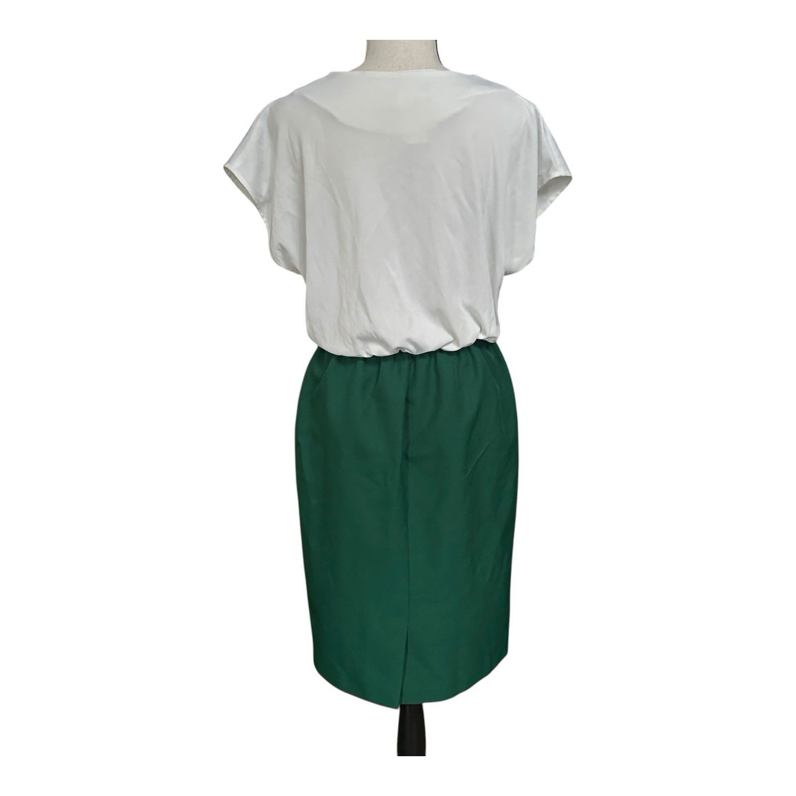 VTG 90s MOB Green Pearl Beaded Embellished Dress & Jacket Set M Whirlaway Frocks