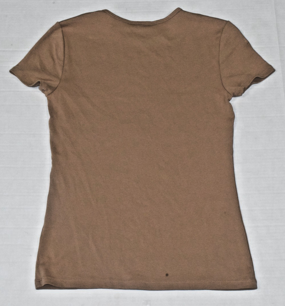 Vintage T-Shirt Size S 90s Lauren Cocoa Brown Ultra Soft Cotton Made Jordan