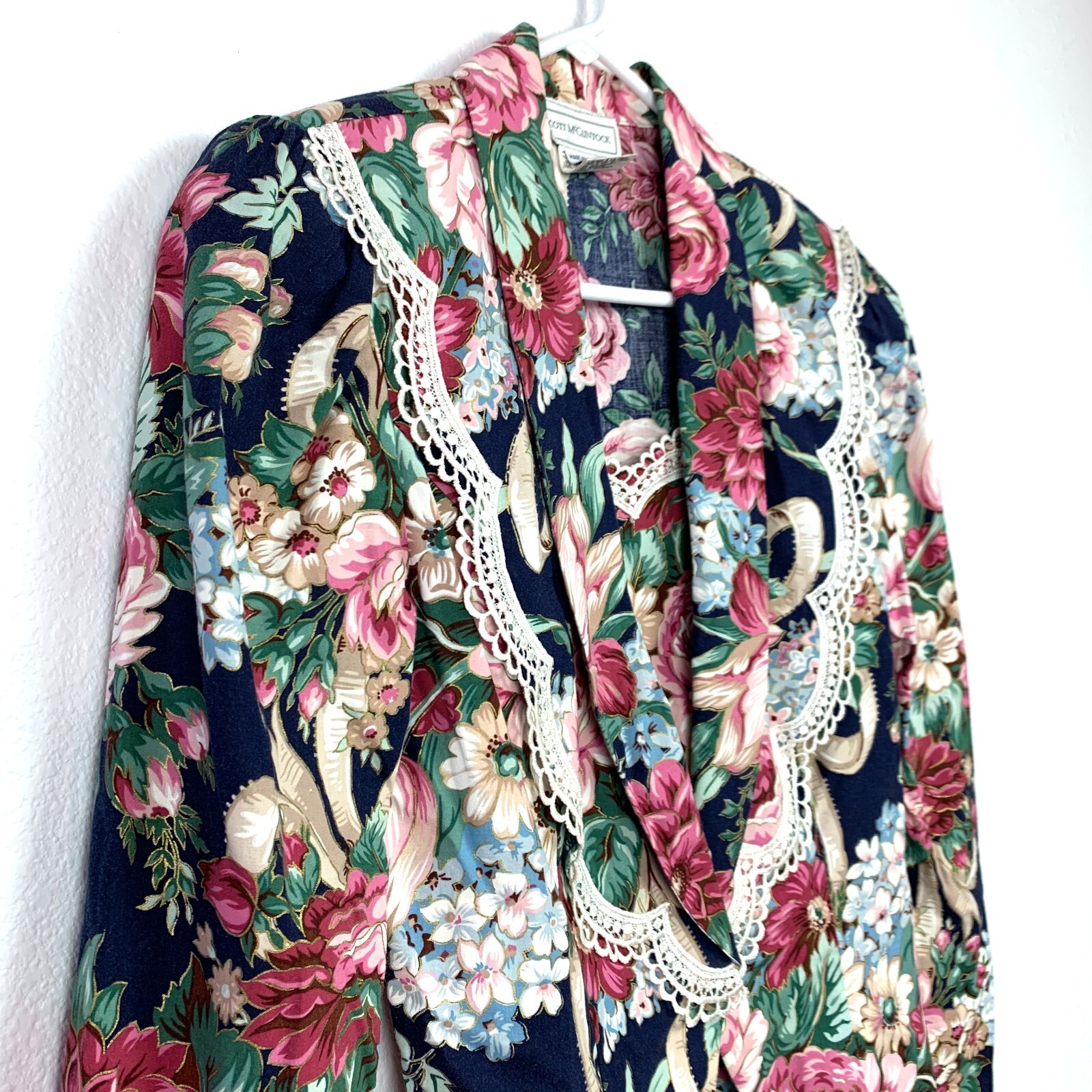 Vintage Scott McClintock Cottagecore Boho Skirt Shirt Outfit Set Size 8