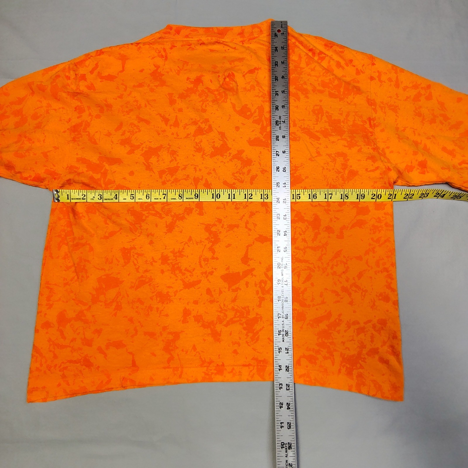 Vintage The Body Co Orange Marble Dye Graphic T-Shirt One Size Fits All USA Made