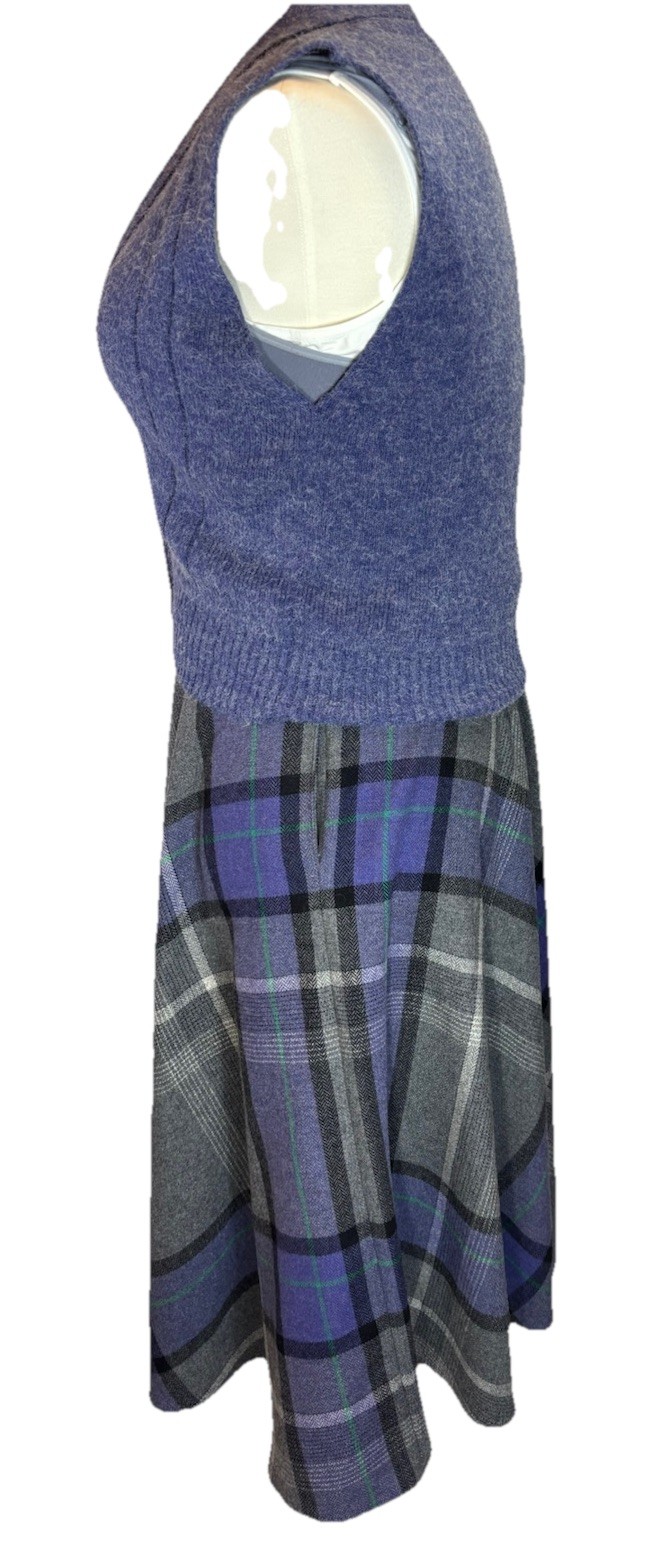 Tan Jay vintage wool blend full skirt with matching vest