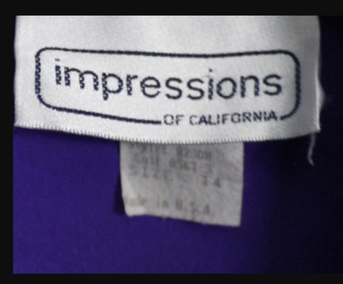 Vintage Women’s Blouse by Impressions of California size 14