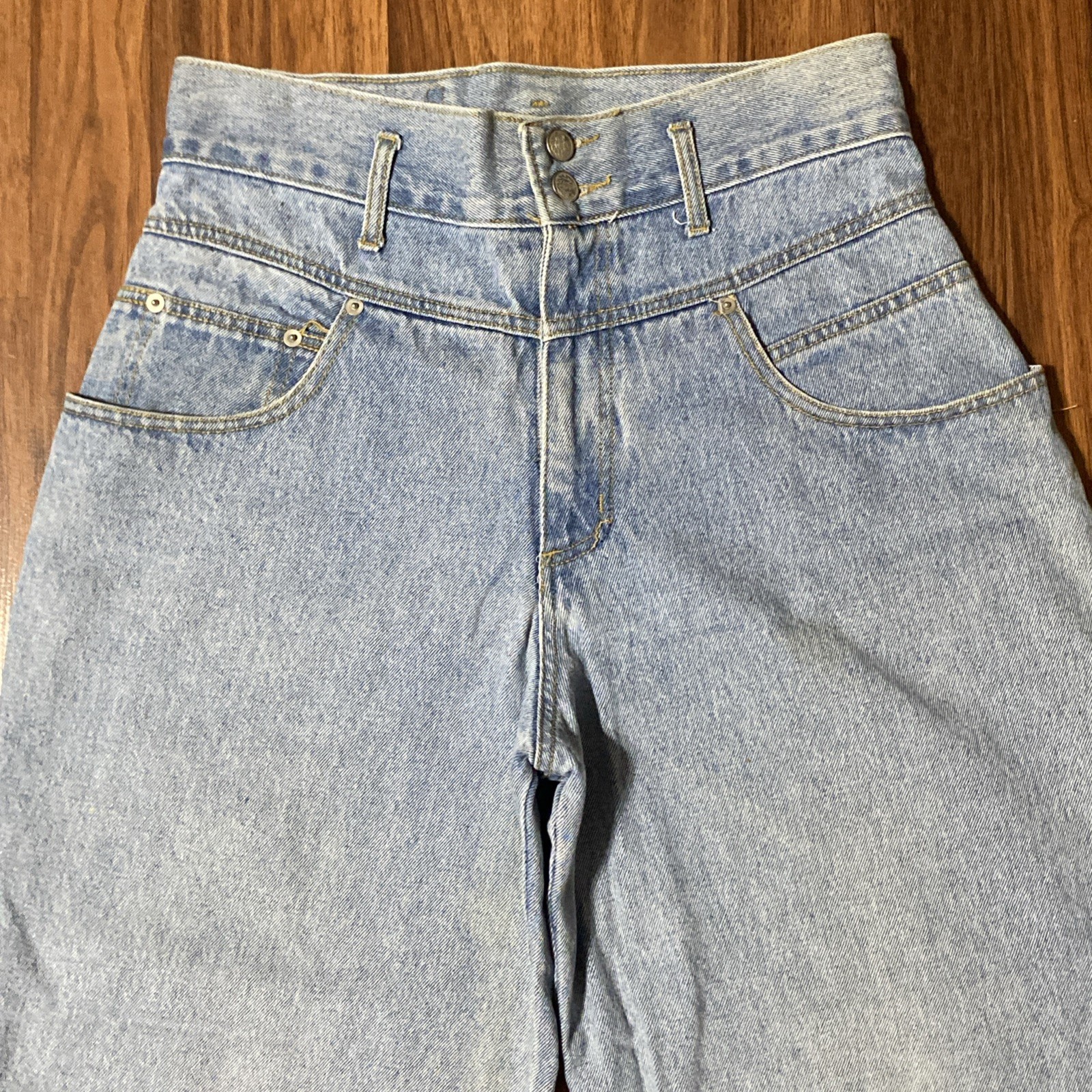 Vintage Y2K Baxter Women’s Jeans Sz M 30×25.5 Baggy Wide Leg Pleated High Rise