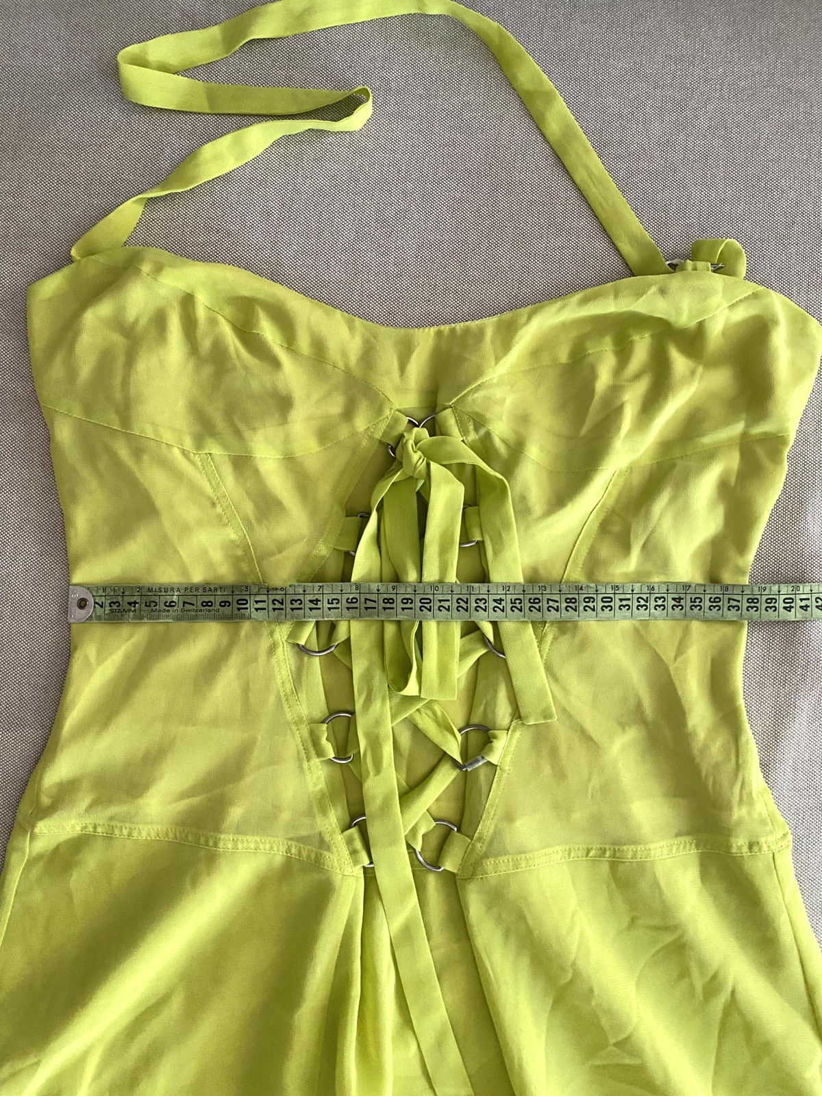 VINTAGE 90’s GIANNI VERSACE jeans couture dress size 48 XL