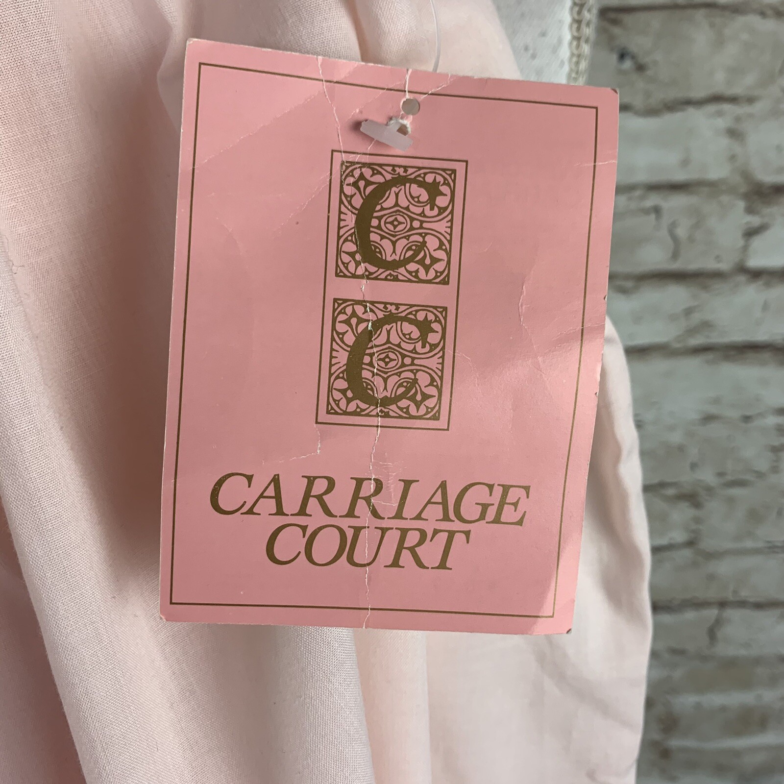 Sears Carriage Court Prissy Pink Sissy White Lace Nightgown new cotton poly new