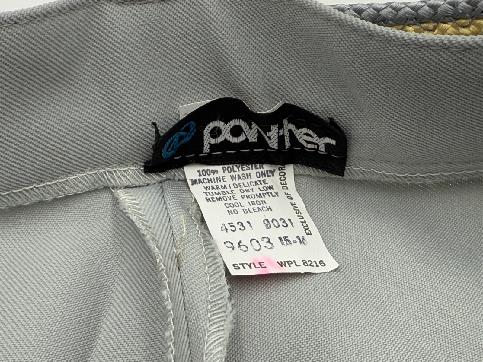 Vintage 1970s Womens Bell Bottom Dress Pants by Panther 15/16 Lt.Gray NOSWD
