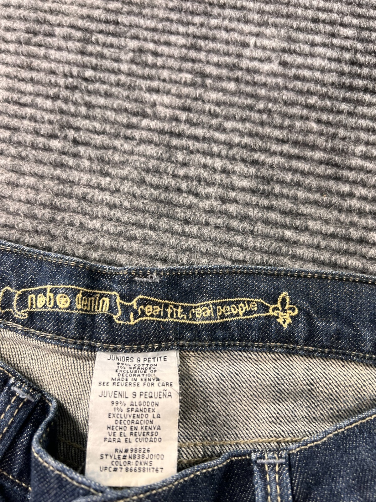 Vintage Mudd Wendi Jeans Juniors 9 Petite Bootcut Dark Wash Y2K
