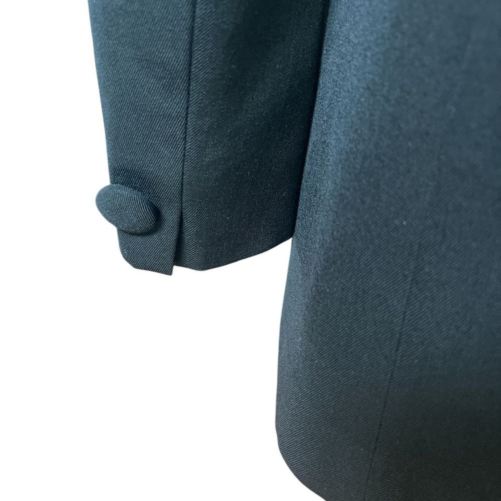 Vintage Saville Mod Wool Blazer Size 4 Black Classic Mid-length Coat Jacket