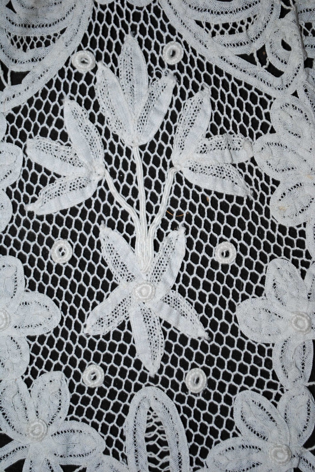 EDWARDIAN BATTENBURG TAPE LACE COAT 1908