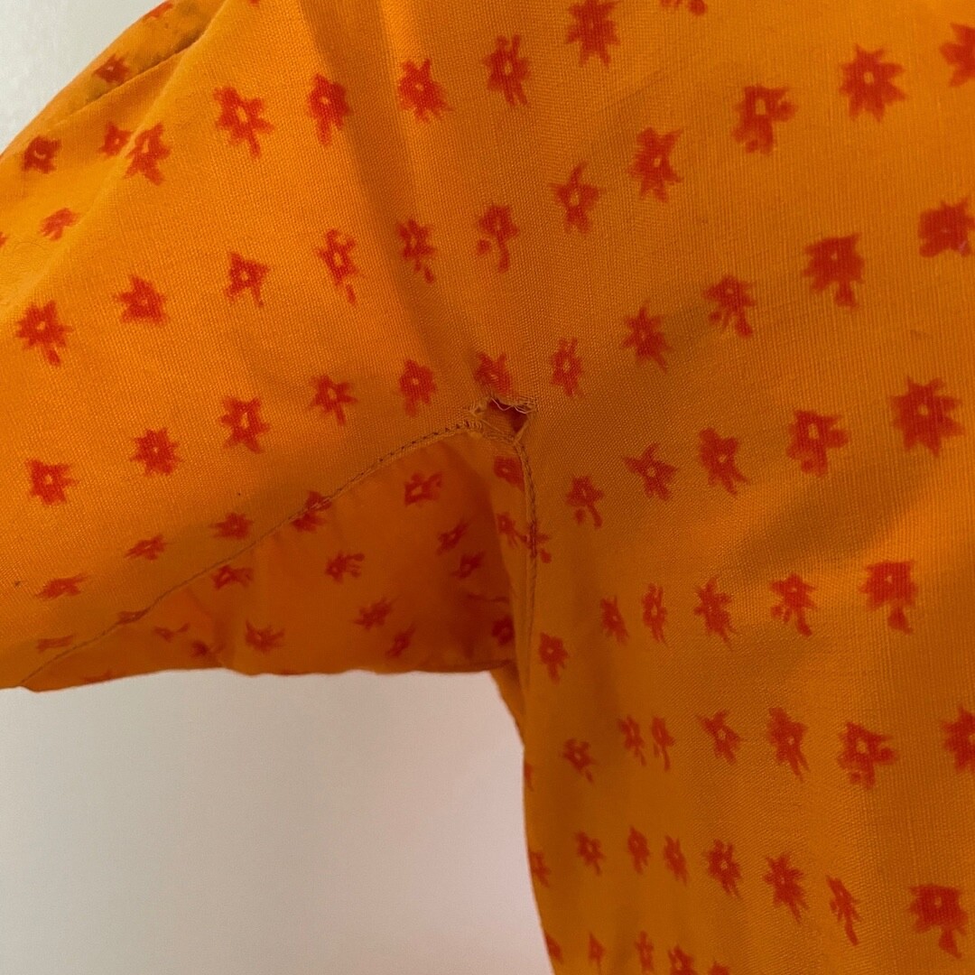 Vintage 50s 60s Orange Dress Mr. Mort Shift Wiggle Bombshell Hourglass AS IS