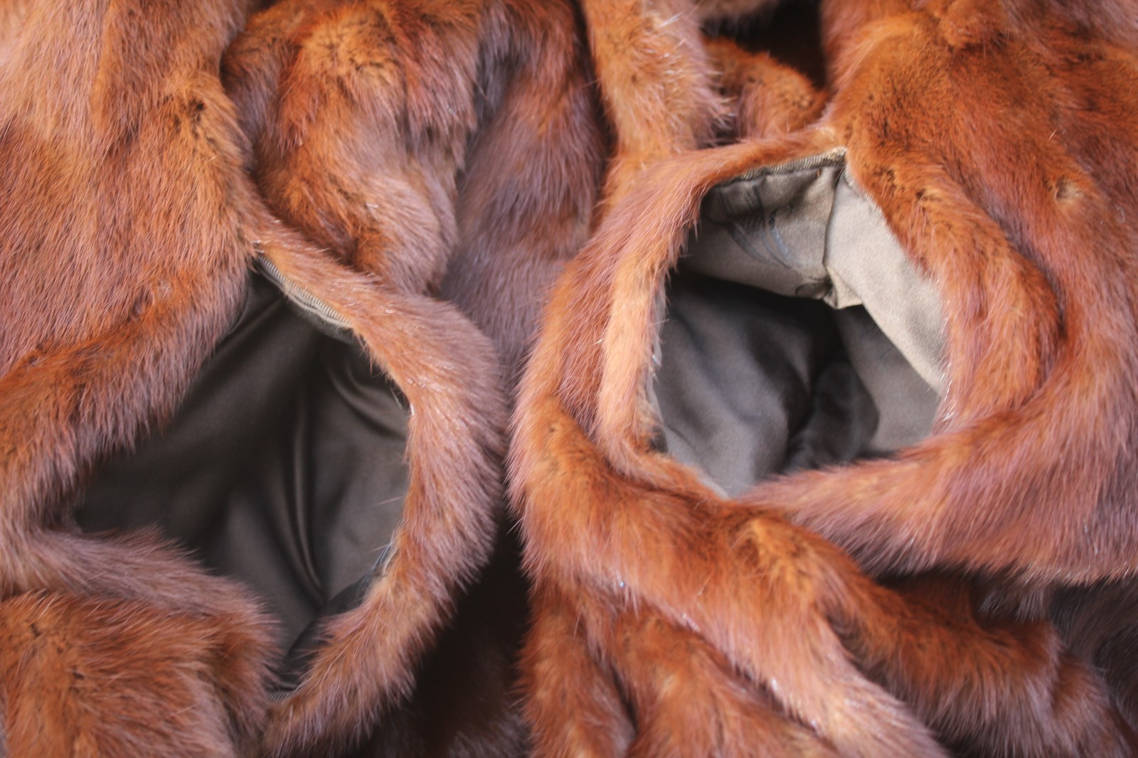 Vintage Koslows Genuine Mahogany Mink Mid Length Fur Coat Forth Worth S/M? LOOK