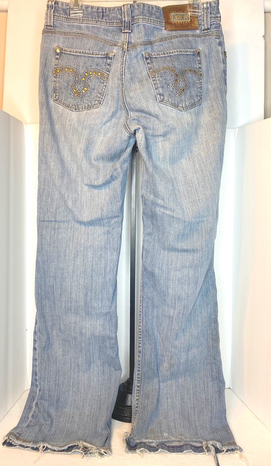 Vintage Lawman Jeans Women’s Size 11, Distressed Acid Wash Style