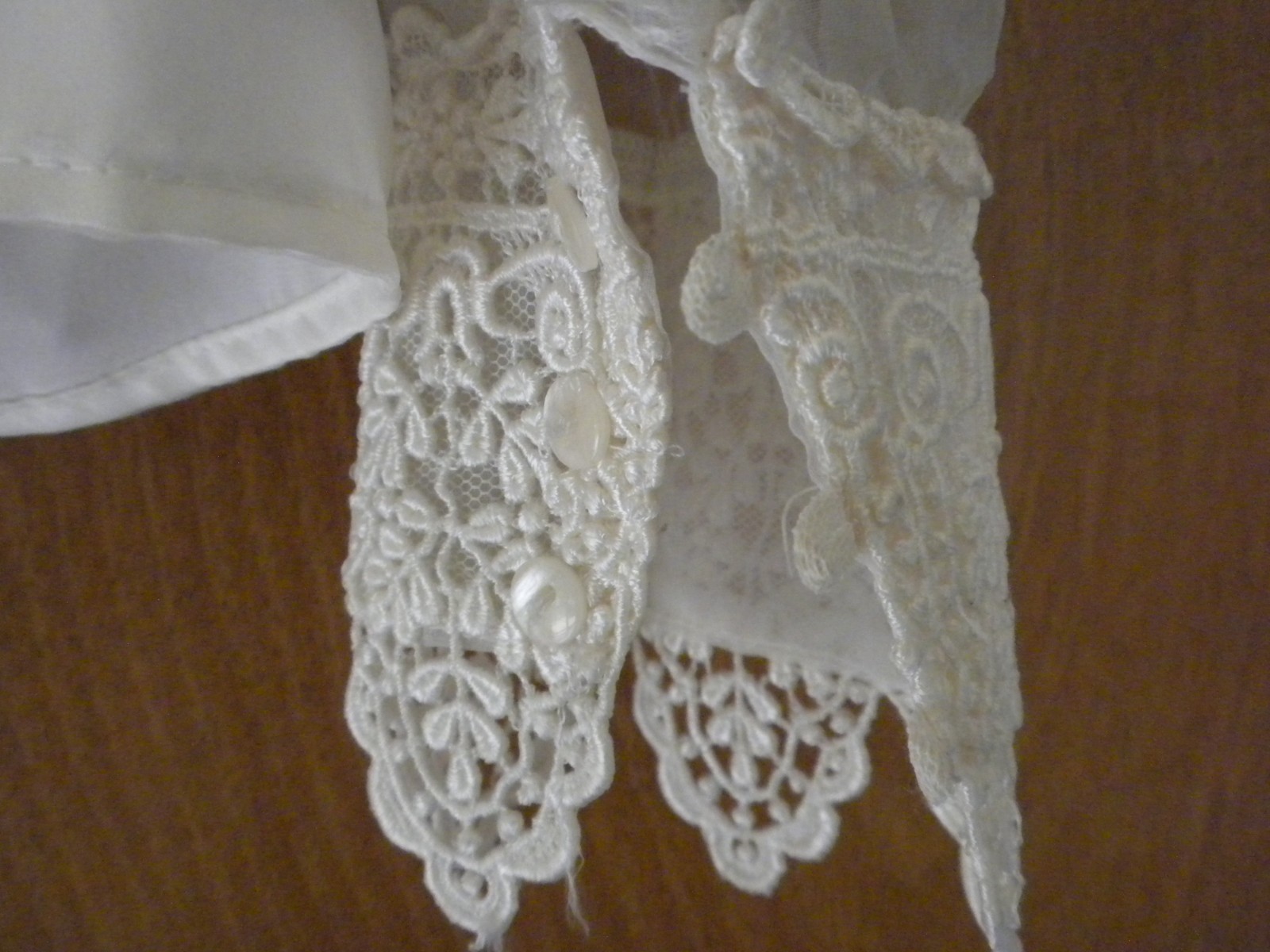 Scott McClintock Sportswear Vtg 80s Ecru Lace Victorian Blouse Prairie 10 Top