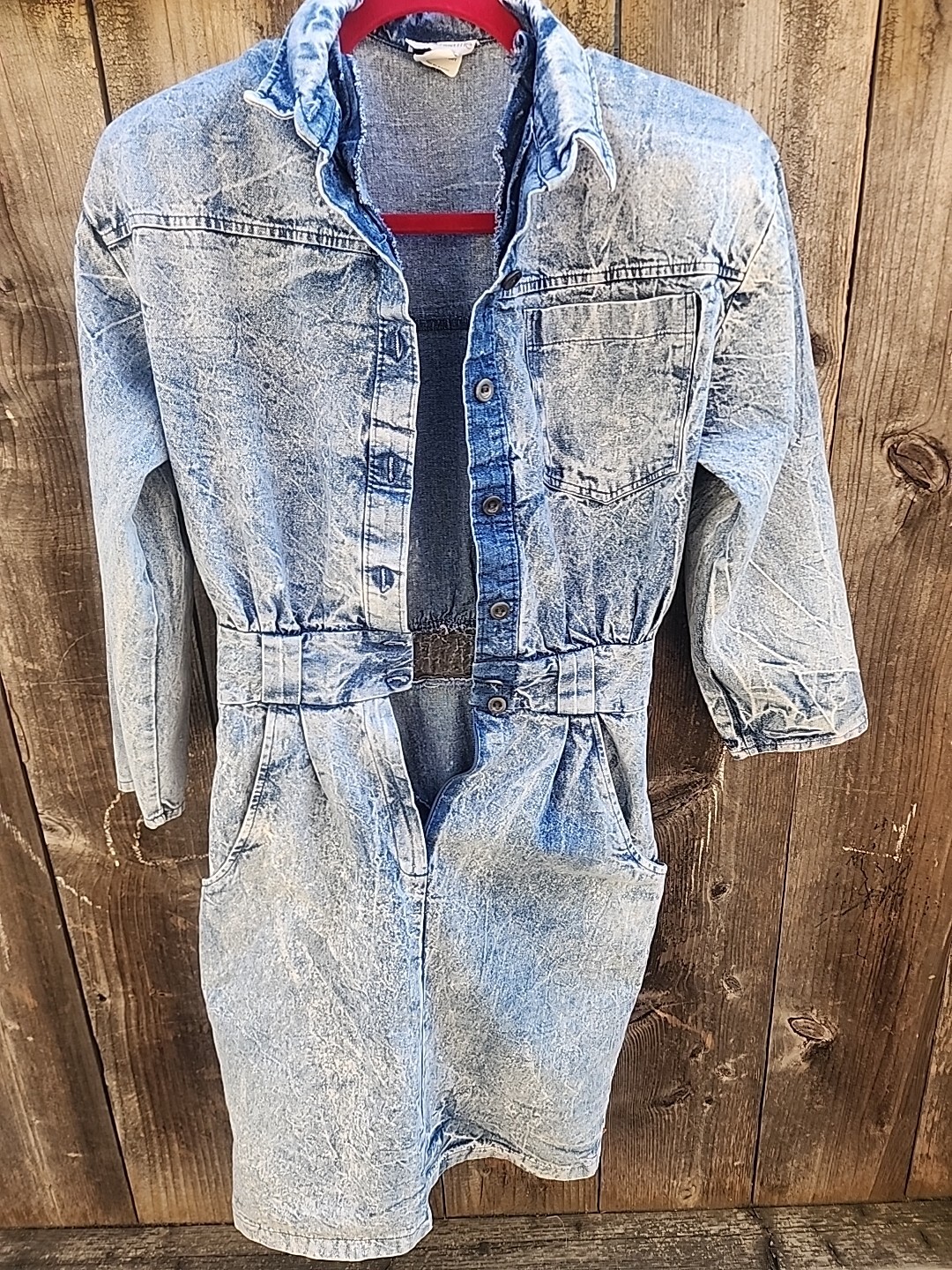 Vintage Blondie And Me Acid Wash One Piece Dress Size 9/10