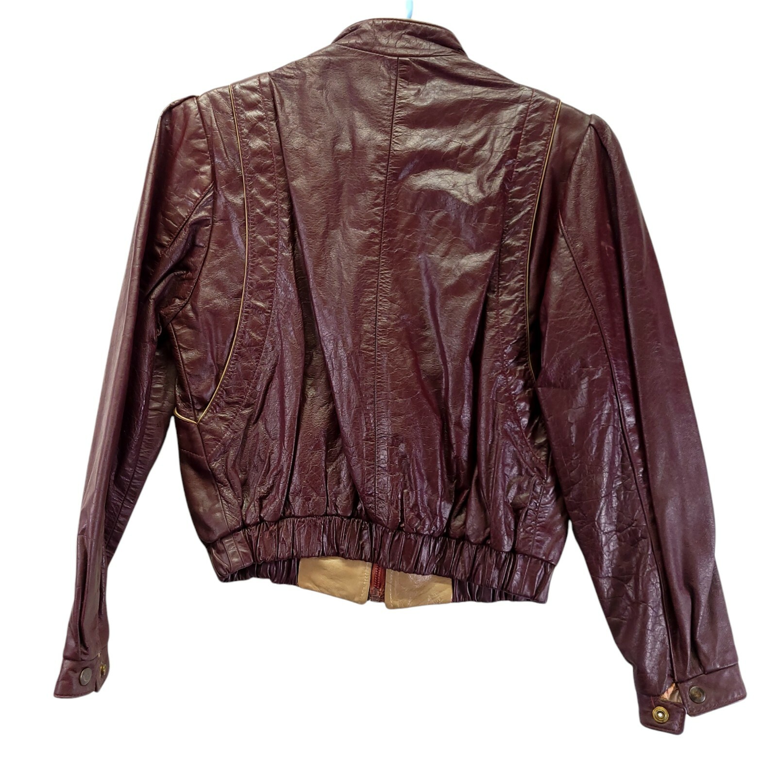 Vintage Woman’s Leather Jacket Northside Fashions USA Size 12 Maroon