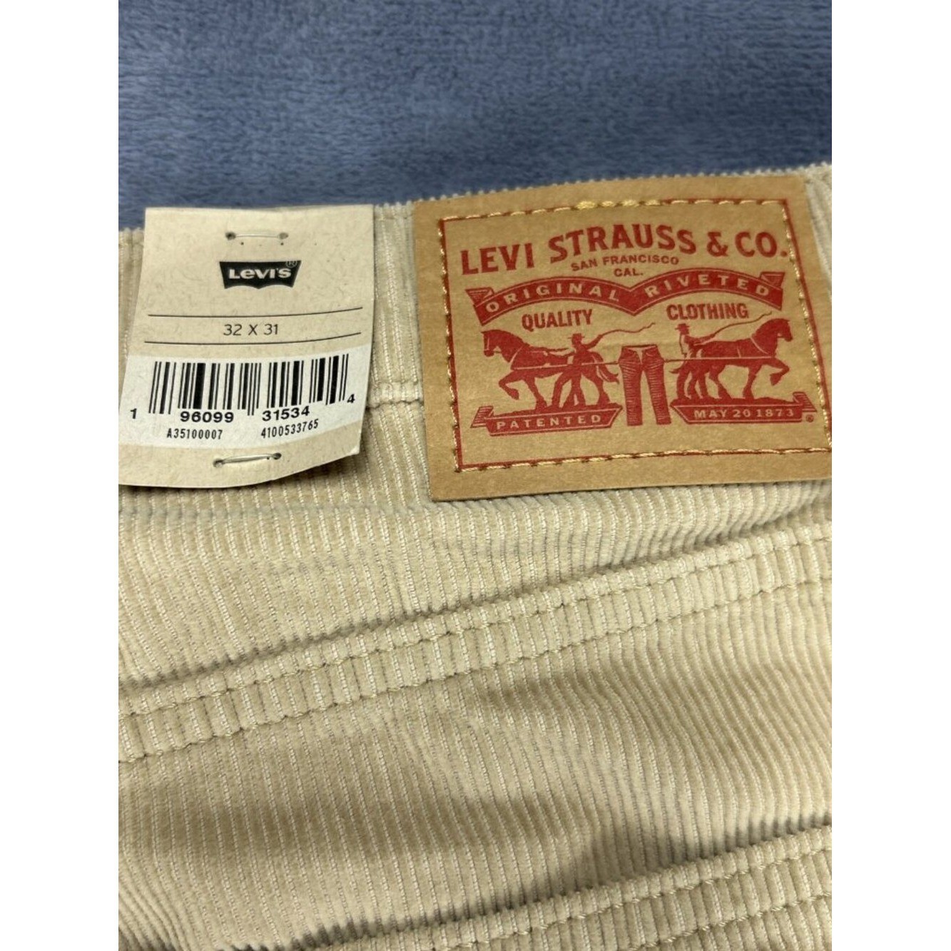 Levi’s Corduroy Pants Women’s 32×31 ’94 Baggy Dijon Loose Fit Straight Leg NWT
