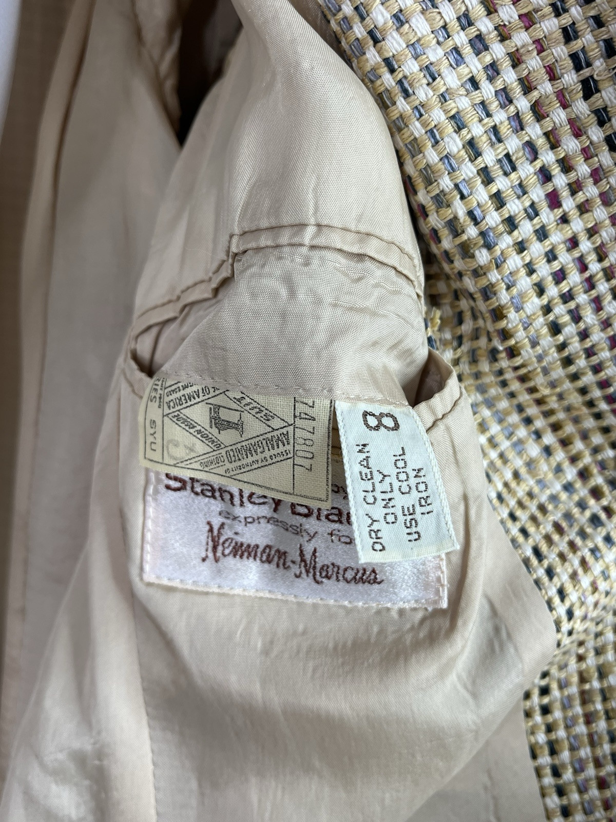 Vintage Stanley Blacker Neiman Marcus Suit Coat Blazer Jacket