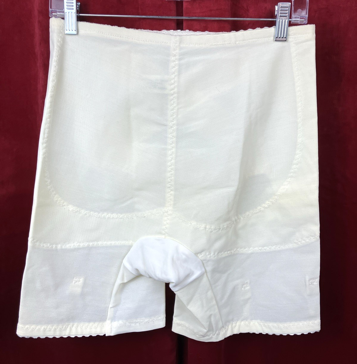 32 – 42 XXL Vintage Sculptress mesh firm control bottom girdle w garter Sissy