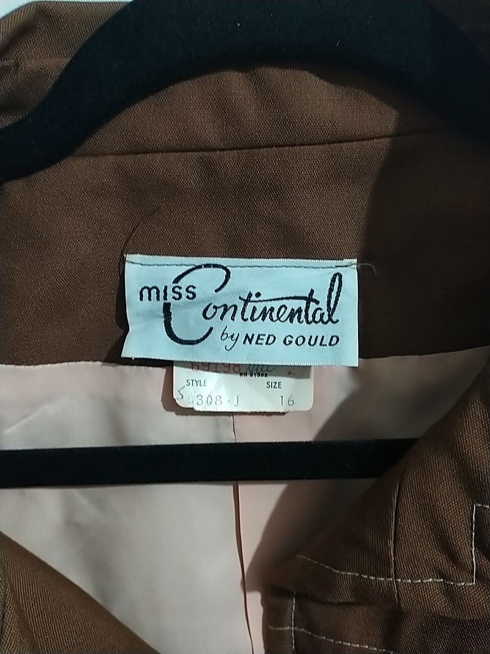 Miss Continental by Ned Gould Jacket – Brown – 16