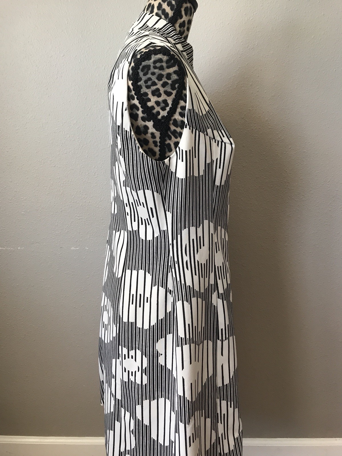 Vintage Lucie Linden floral print button front dress size 42