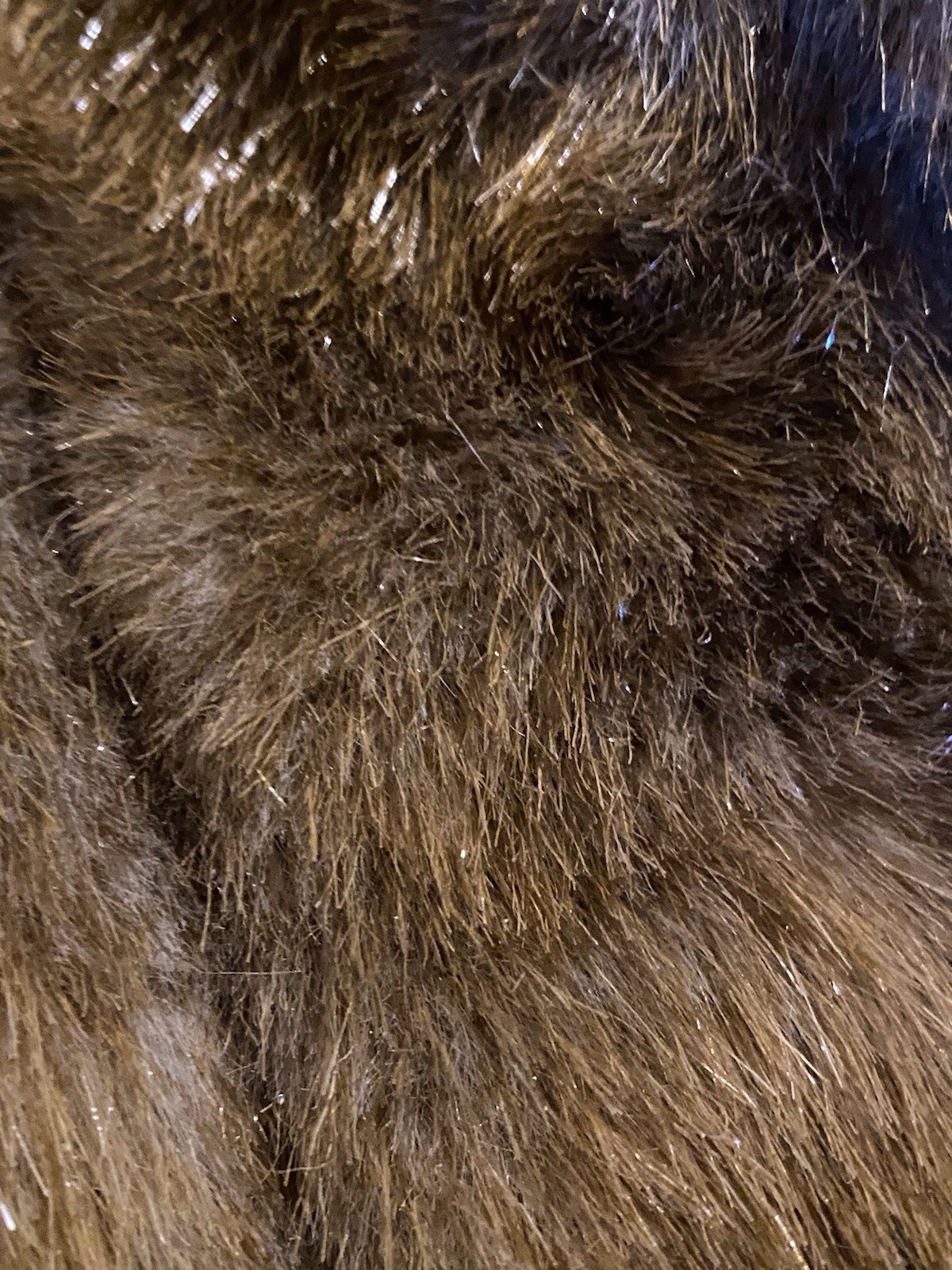 Dennis Basso Pelted Faux Mink Jacket Coat Zip Front – Large