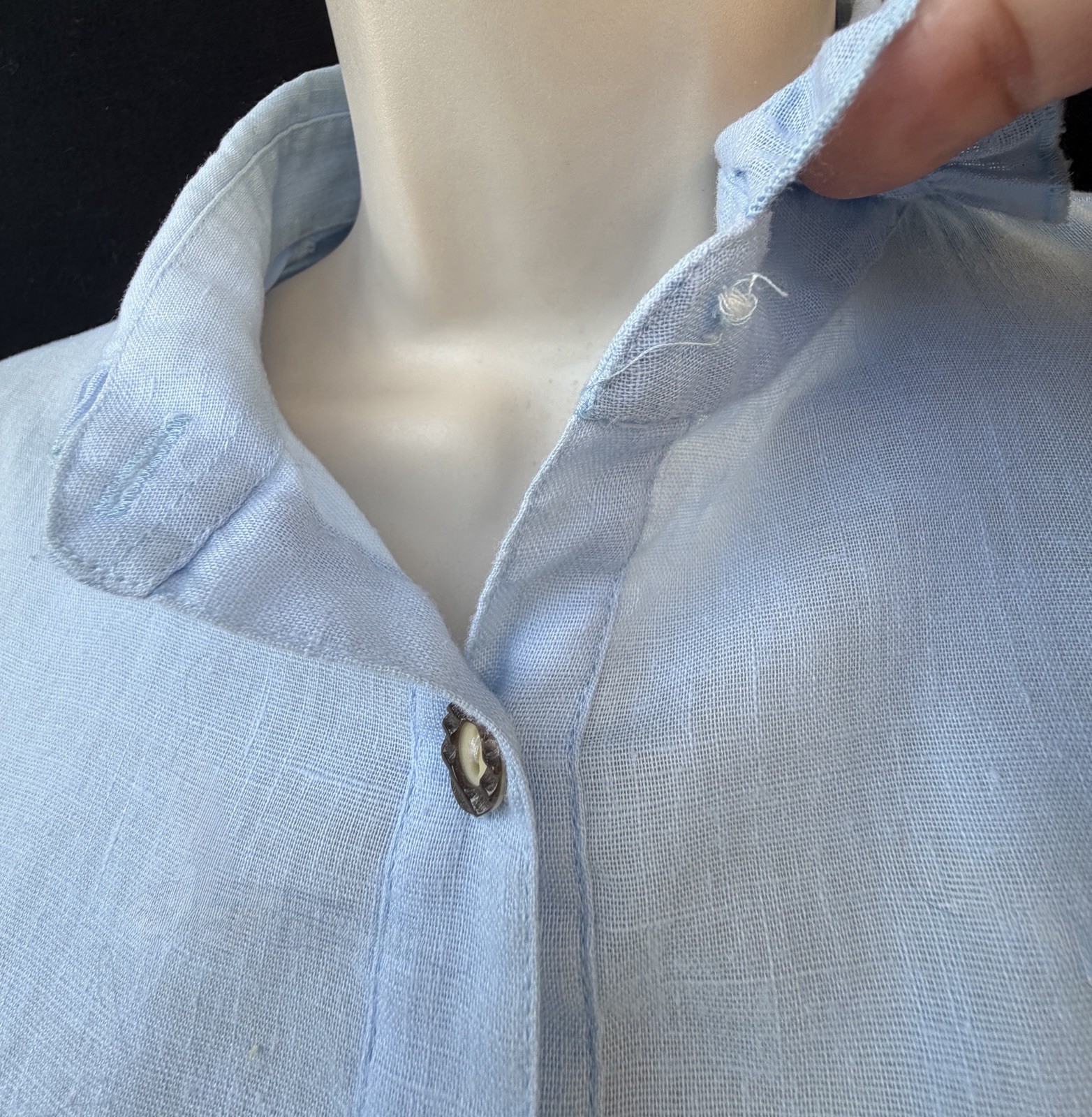 VINTAGE TRACHTEN JULIUS LANG BUTTON FRONT BLOUSE SHIRT 38 S SMALL BAVARIAN LOOK!