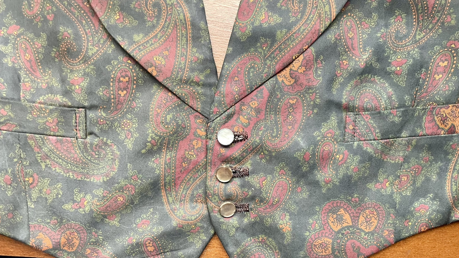 Holliday and Brown-Vintage Silk Paisley Vest-Coach & Horses Yard-Saville Row