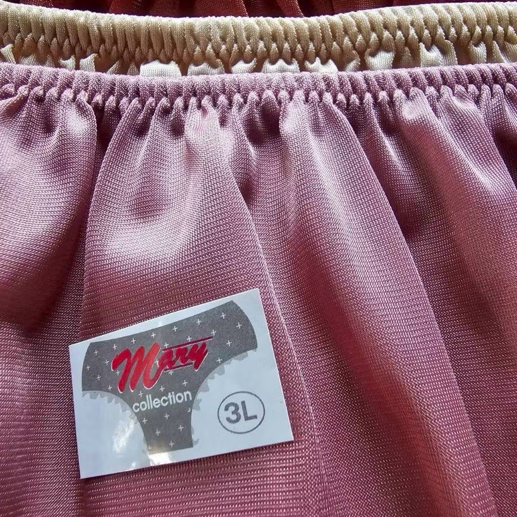 6 PCS Panties Hip 42-48 Inch Double Nylon Crotch Slippery Briefs Vintage Granny