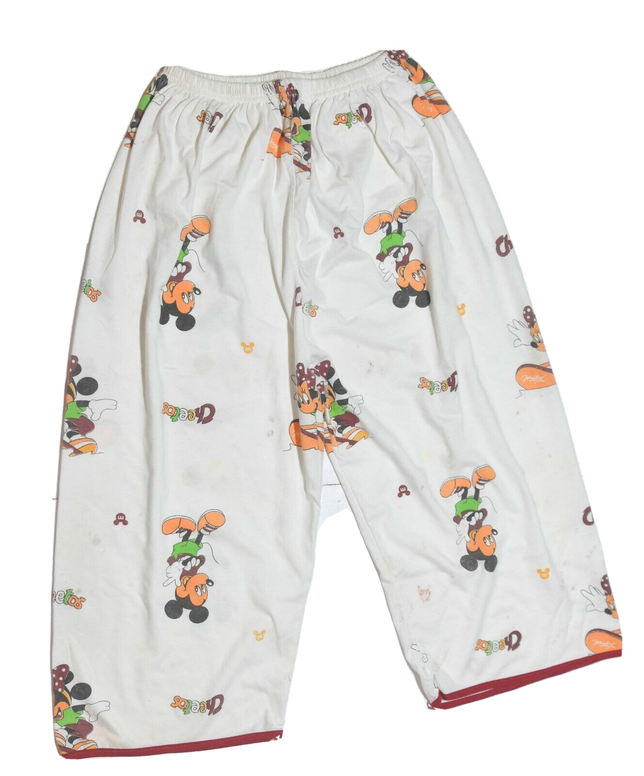 Vintage Mick And Minnie Mouse Lounge Bottoms Women’s Size S „Junk Food” *READ*