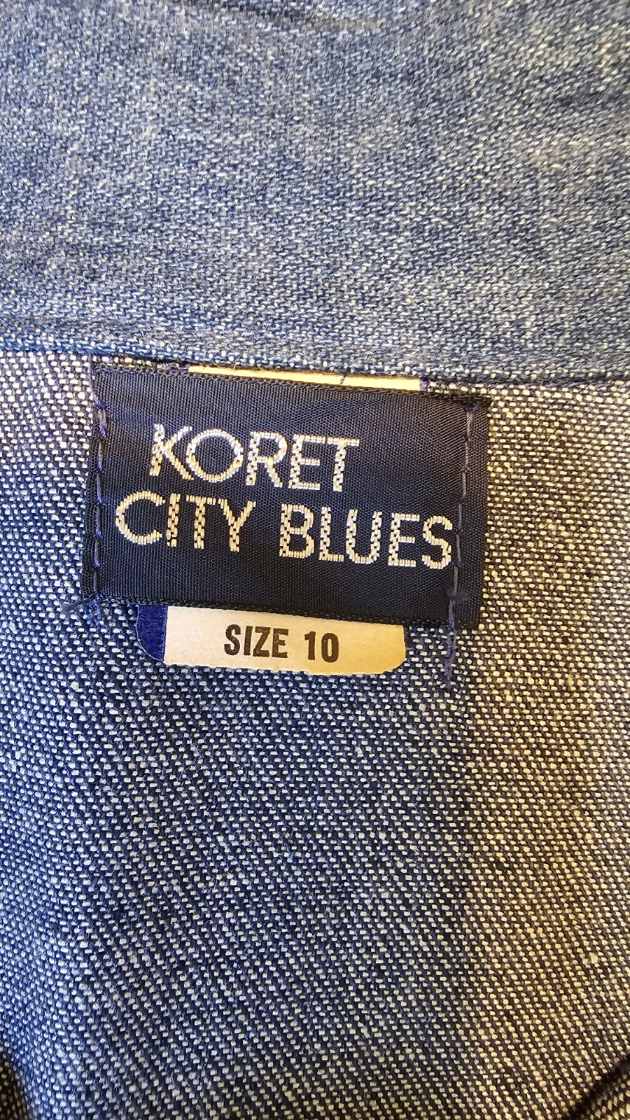 Vtg 70s Koret City Blues Denim Jacket Pants set NWT size 10 Disco Western