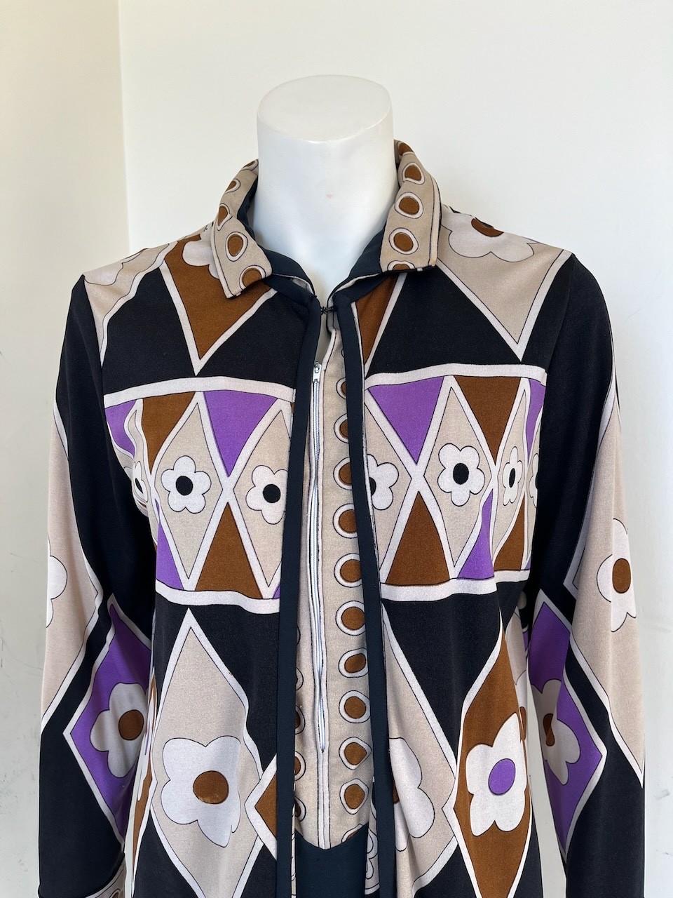 Vintage 70s’s Paganne 2 Piece Dress & Coat Suit Size 12