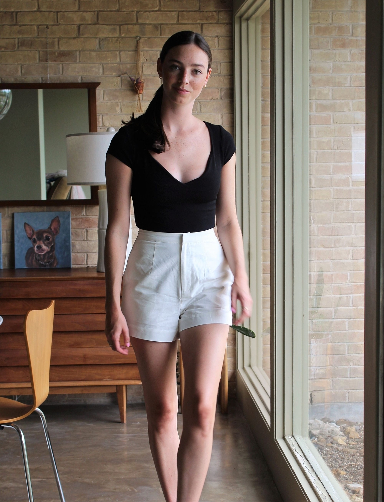 Vintage 90s Charlotte Russe Low Back Bodysuit XS Women Black Stretch