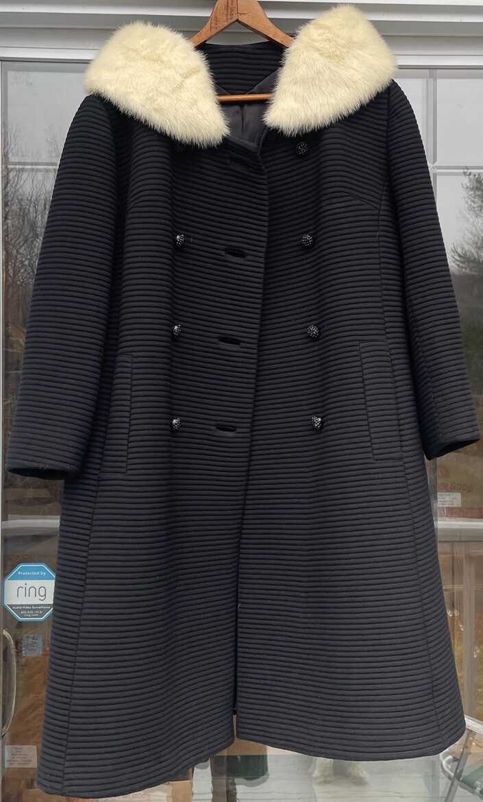 Mid-Century Modern Forstmann Ladies Coat Vintage Fashion Designer Clothing