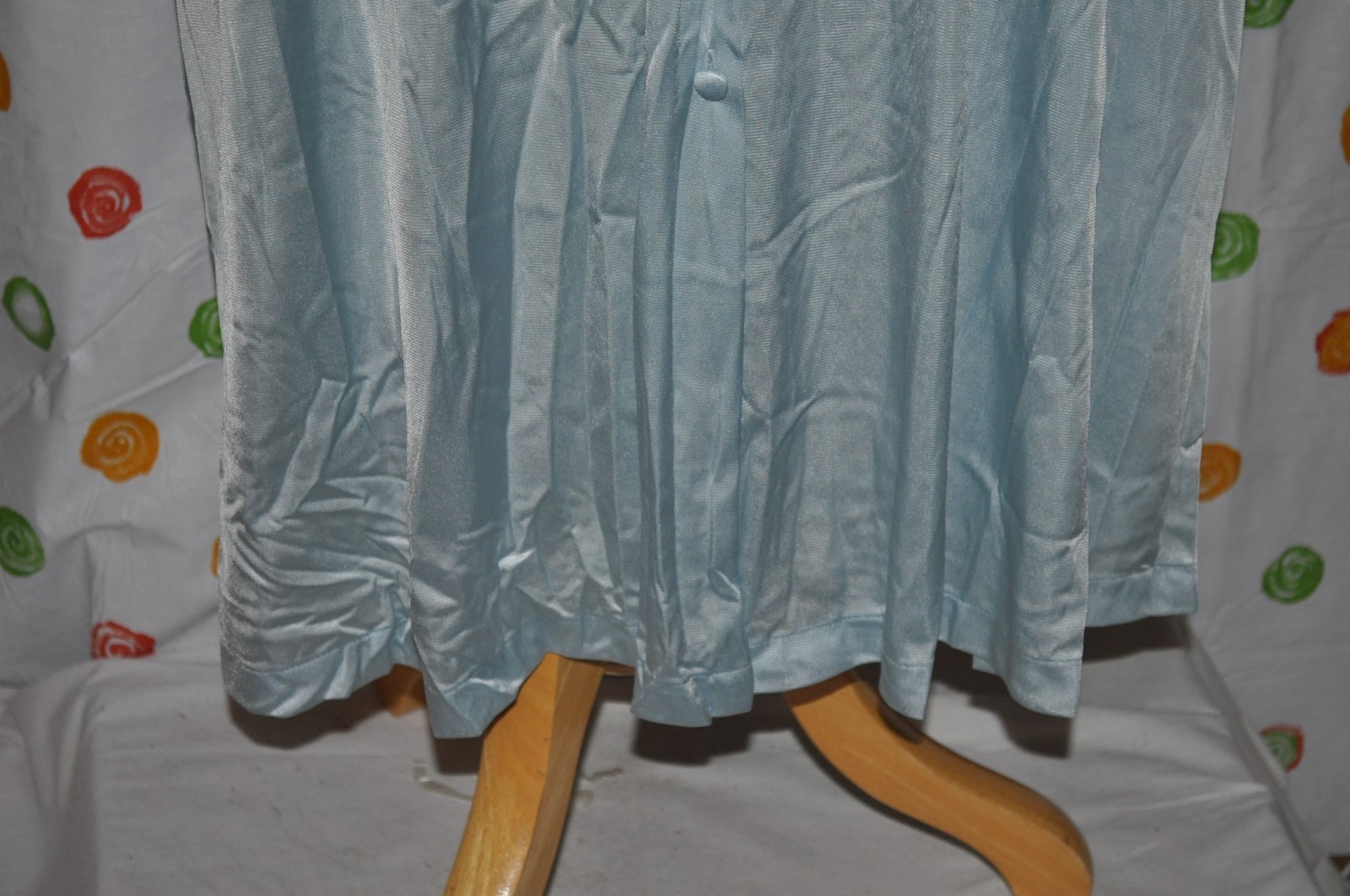 Vintage VANITY FAIR women’s Large BELOW KNEE HOUSECOAT DUSTER robe USA EUC