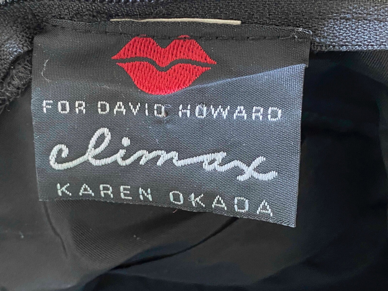 VTG XS SEXY 70s 80s Peplum Wiggle Dress Climax Karen Okada David Howard