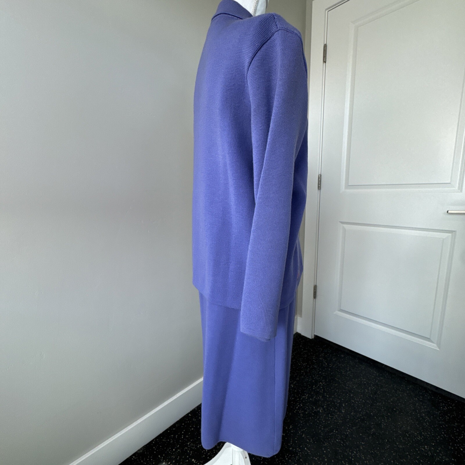 VTG Late 1950s early 1960s Wil-Co IMPORTS Wool 2 piece Dress S Victoria Klingor