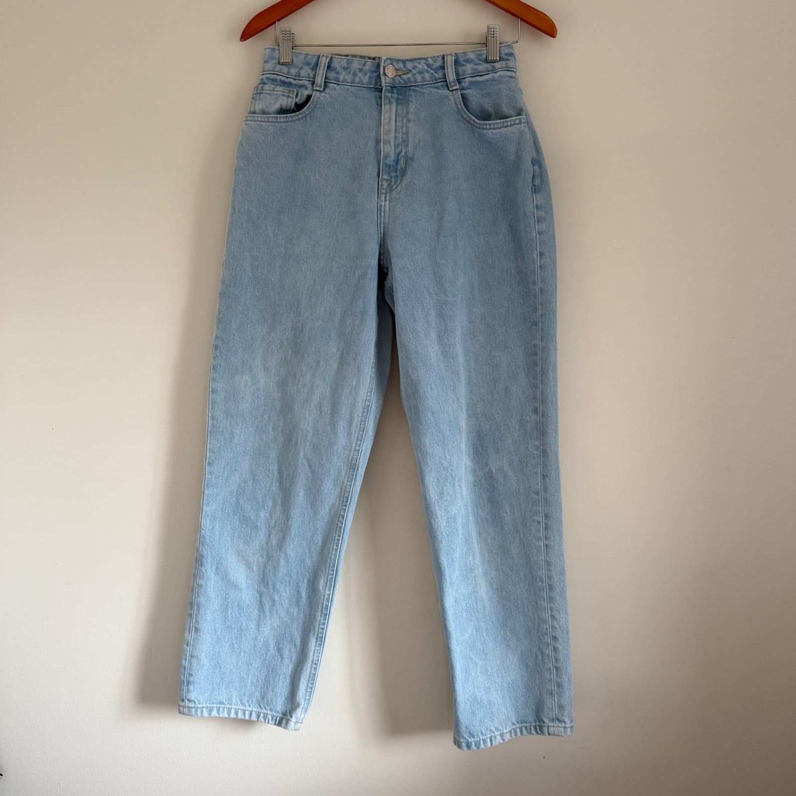 Frank & Oak „Patti” Light Wash Straight Leg Jeans Size 29 Minimalist 90s Vintage
