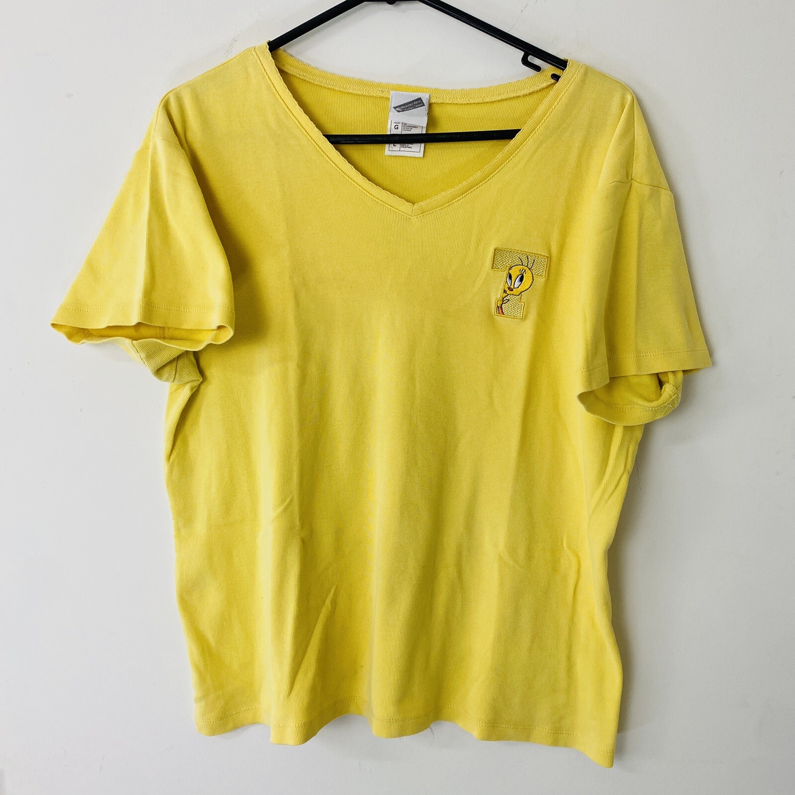 Vintage 2000 Tweety Bird T Shirt Size L WB Warner Bros Studio Store Cotton