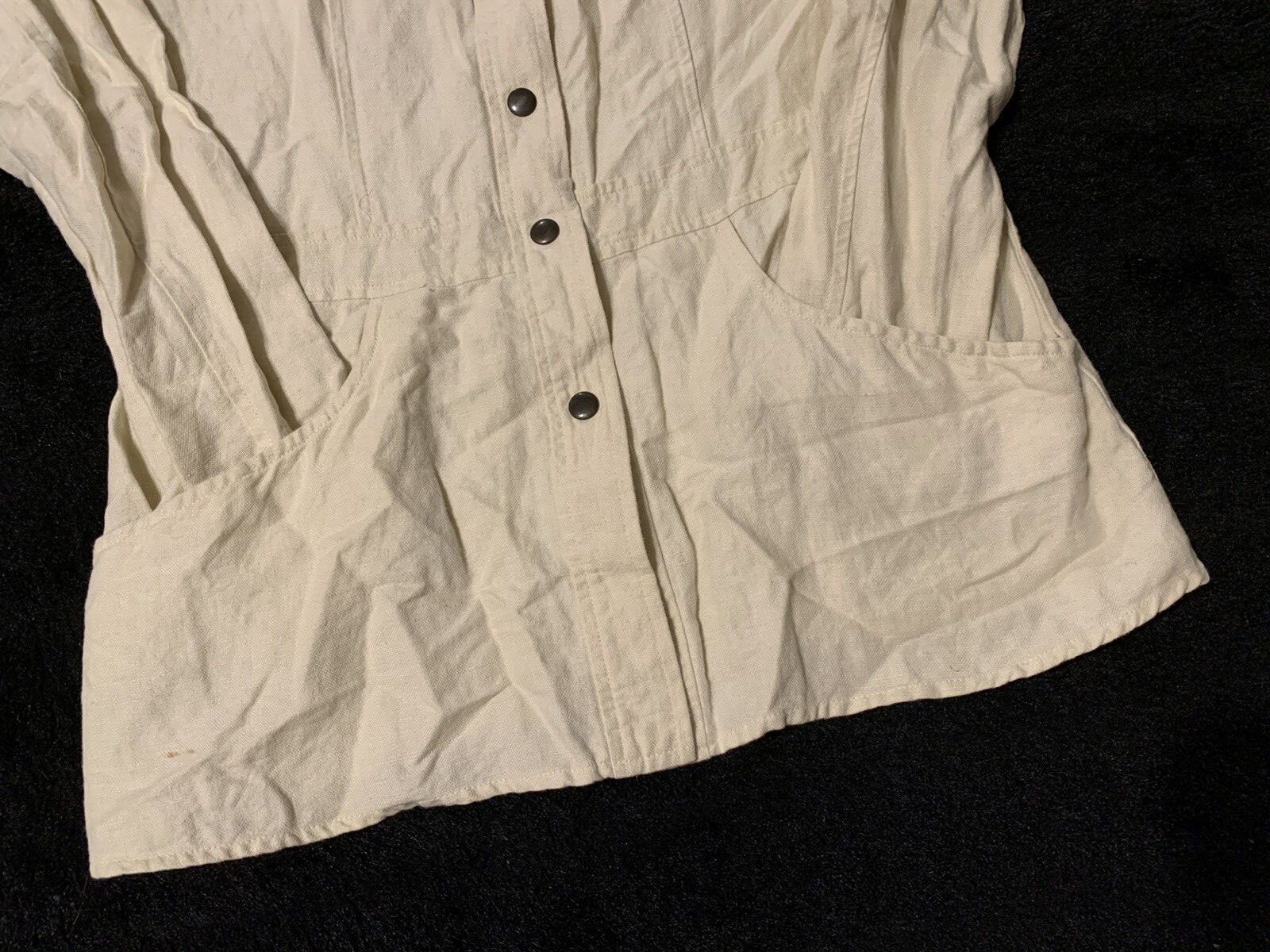 Vintage Compagnie Internationale Express Women’s Khaki S Full Button Blazer NWOT