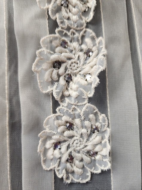Gorgeous Vintage Jolene Cream Color Sheer Blouse 1950’s Swing Rockabilly