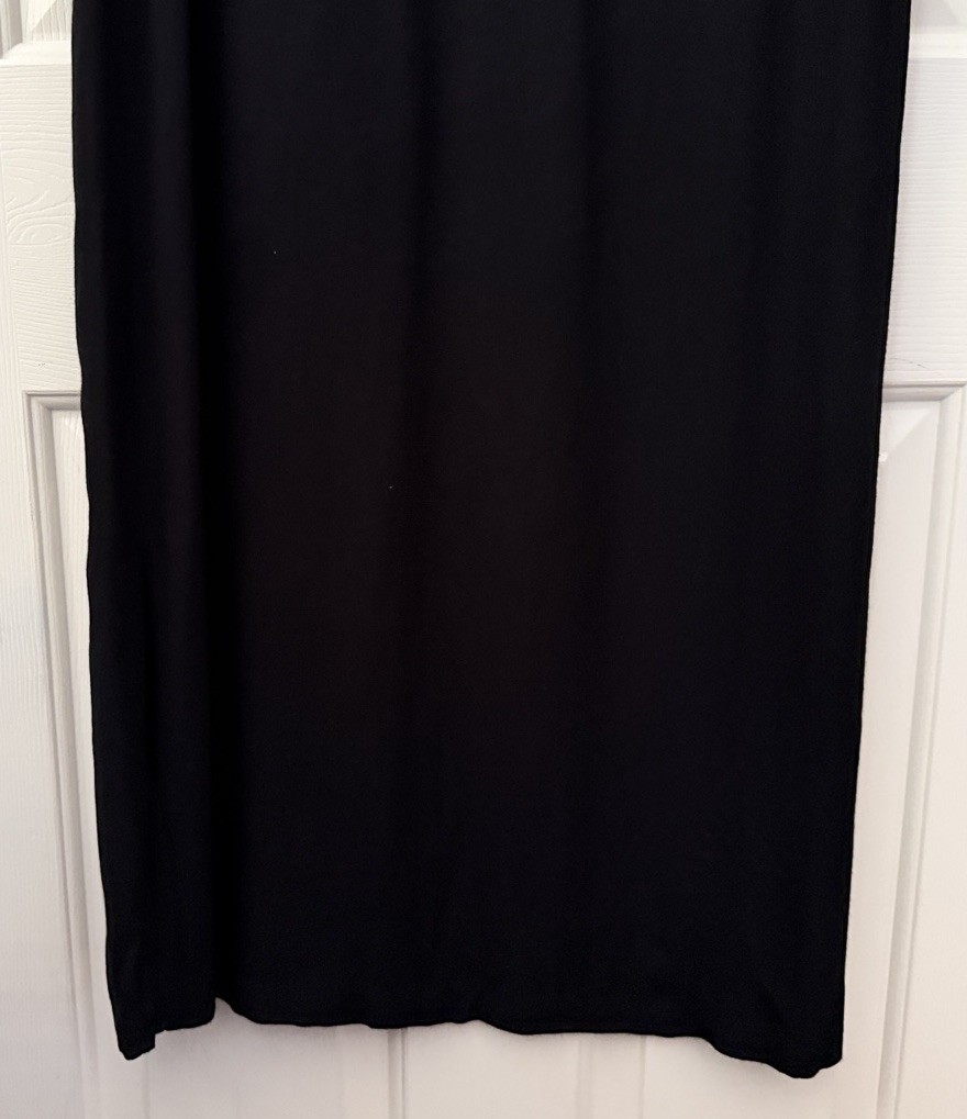 vintage 90s naturally petite honolulu size S black short sleeve midi dress