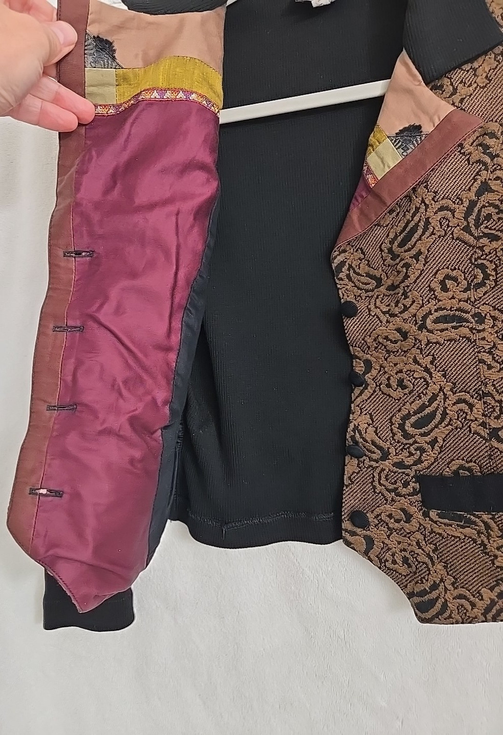 Womens Blazer / Vest with sleeves by LA BONNE RENOMMEE See measurments Vintage