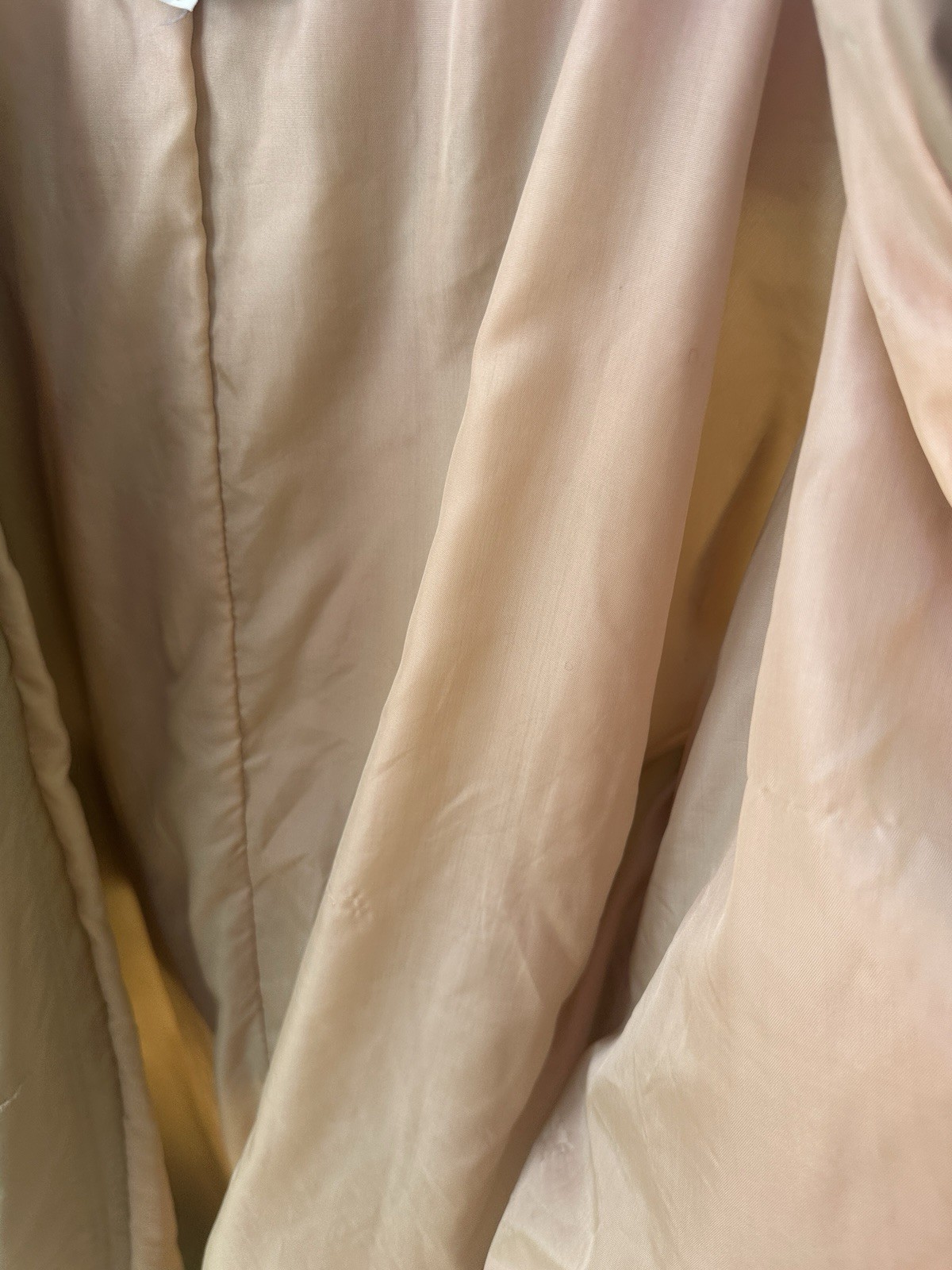 Vintage 80s/90s JC Concepts by Jordache Hooded Trench Rain Coat Khaki & Red