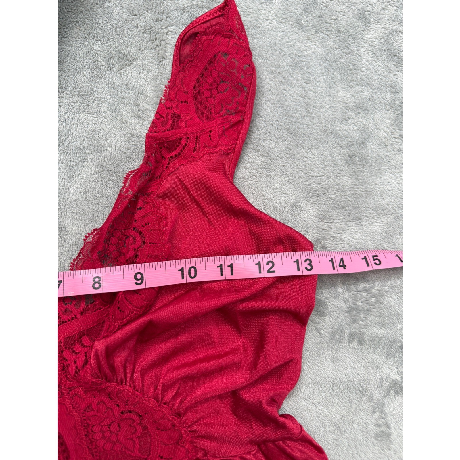 vintage red lace slip dress sheer maxi lingerie style