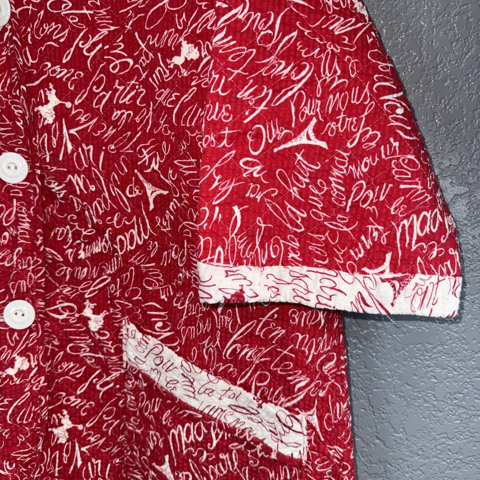 Vintage Red, White Rothley Quilted Jacket 1960’s Or 1970’s???