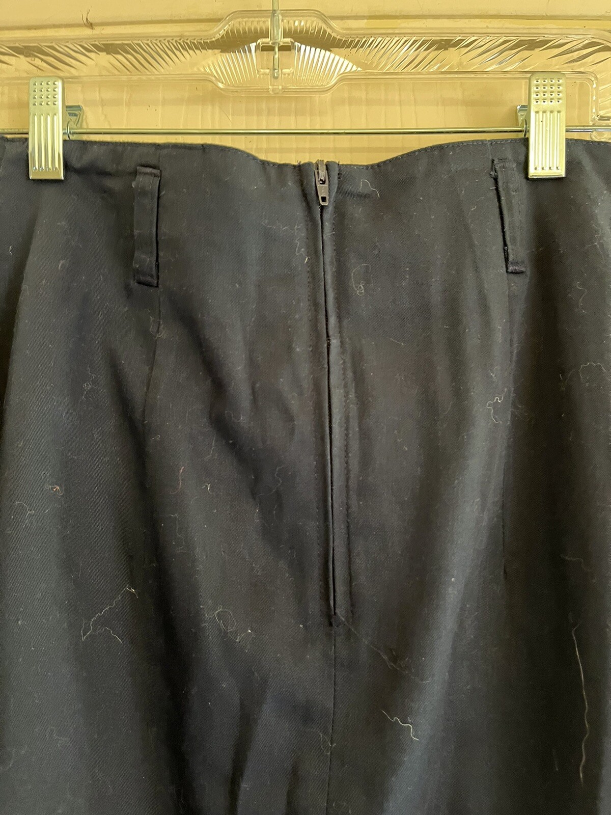 VTG Victorian Preppy Pencil Wiggle 60s Madmen College Midi Dark Academia Skirt S